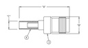 B/E Aerospace - TNC Female Connector Jack - TFS240-1